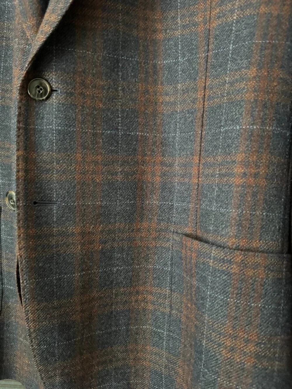 Jos A Bank plaid wool sport coat
